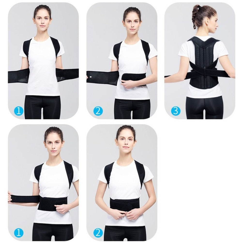 Ergonomic Support Design for gentle realignment of spine and shoulders