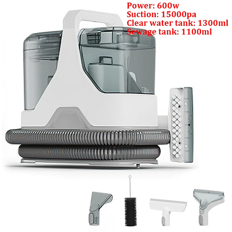 High-Power Handheld Spot Cleaner – Portable Deep Cleaning Machine for Sofa, Car, Toilet & Upholstery