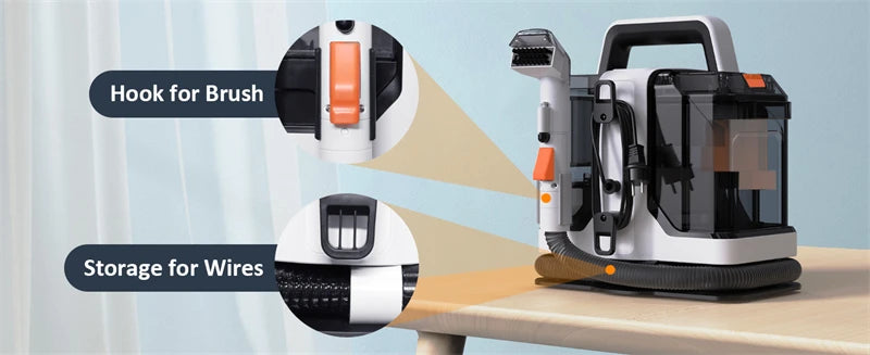 High-Power Handheld Spot Cleaner – Portable Deep Cleaning Machine for Sofa, Car, Toilet & Upholstery