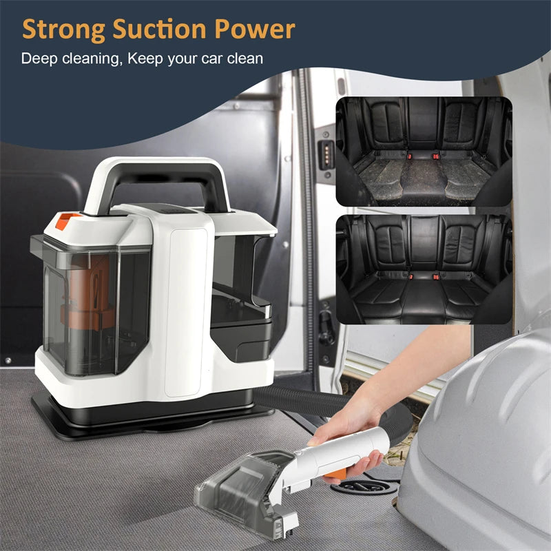 High-Power Handheld Spot Cleaner – Portable Deep Cleaning Machine for Sofa, Car, Toilet & Upholstery