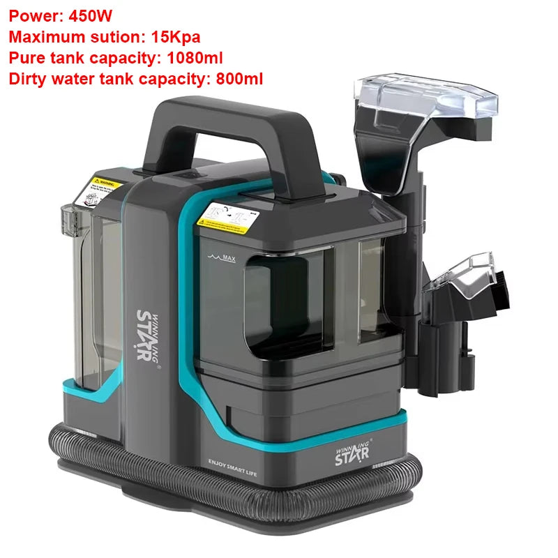 High-Power Handheld Spot Cleaner – Portable Deep Cleaning Machine for Sofa, Car, Toilet & Upholstery
