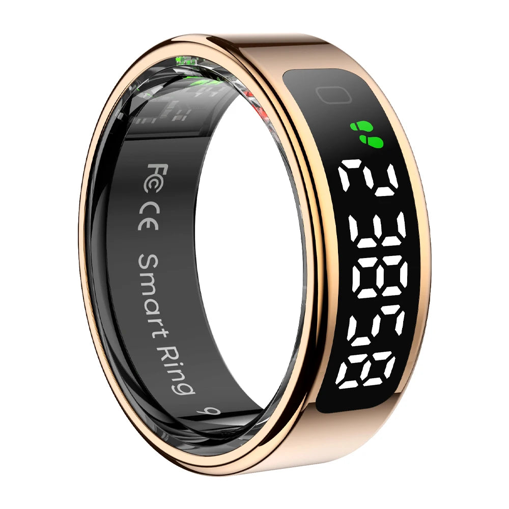 COLMI R12 Smart Ring – Touch Screen, Wireless Charging & Health Tracker, 5ATM Waterproof for Men & Women