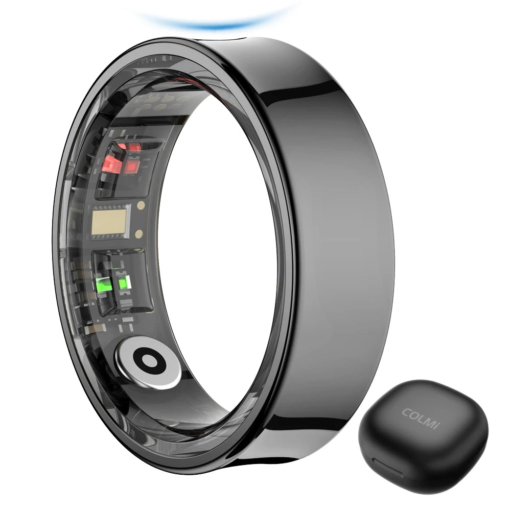 COLMI R09 Smart Ring with Charging Case – Body Temperature, Health & Sleep Monitor
