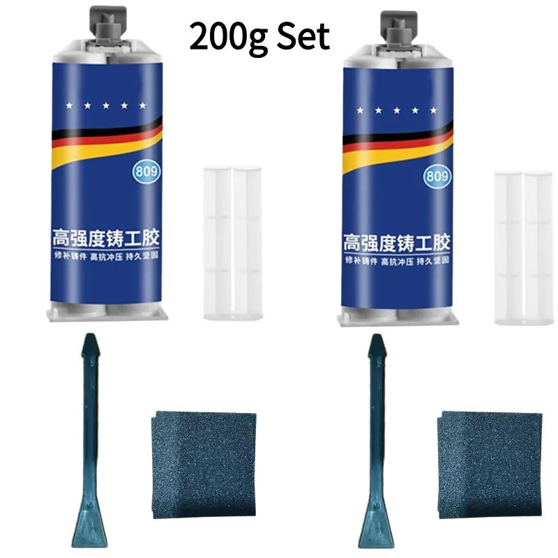 Ultra-Strong Cold Welding Glue – Industrial Metal & Plastic Repair AB Adhesive | High-Strength Sealant for Cracks, Leaks & Breaks