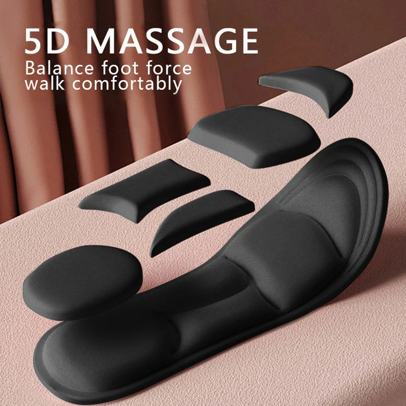 5D Memory Foam Orthopedic Insoles – Breathable Cushion Shoe Inserts for Running, Sport & All-Day Comfort | Shock-Absorbing Arch Support for Men & Women