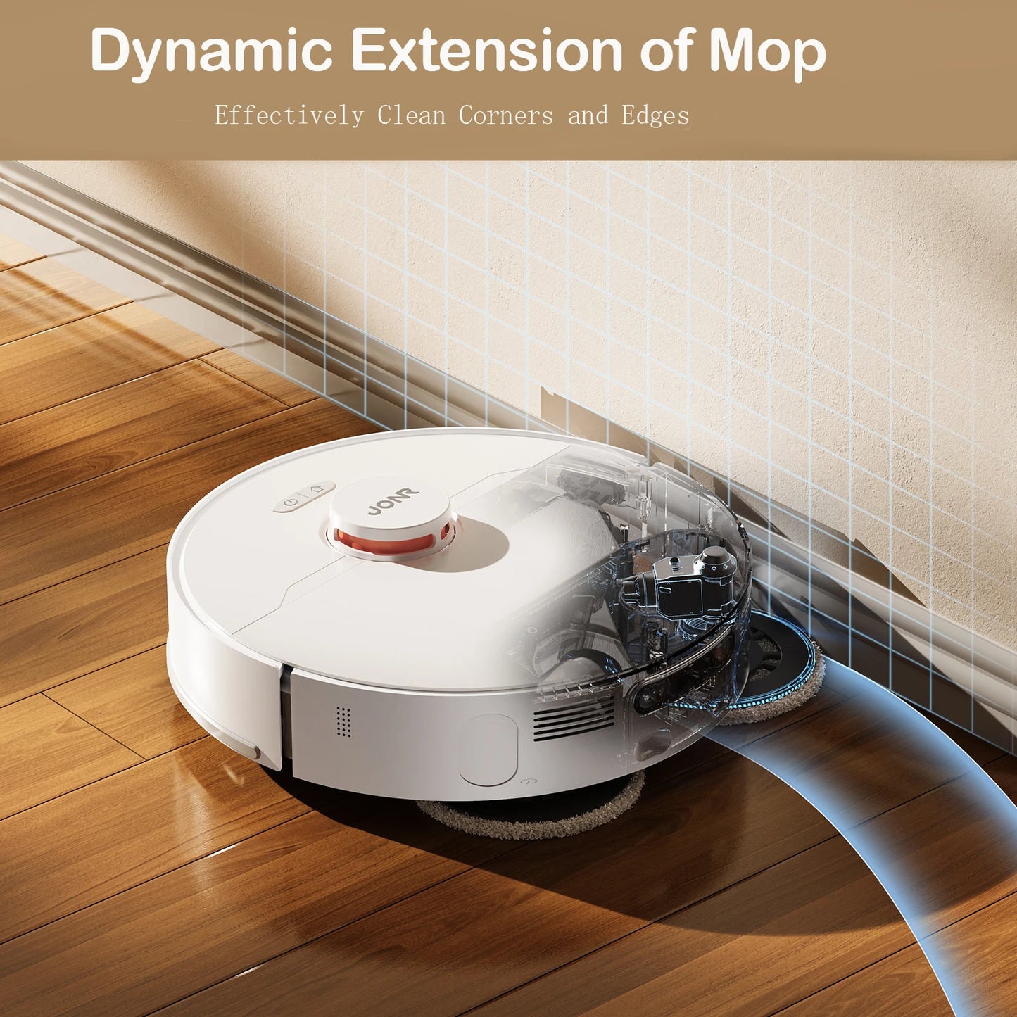 JONR P20 Pro Robot Vacuum | 3-in-1 Mopping, Vacuuming & Drying with Auto Dust Collection & Self-Drainage System
