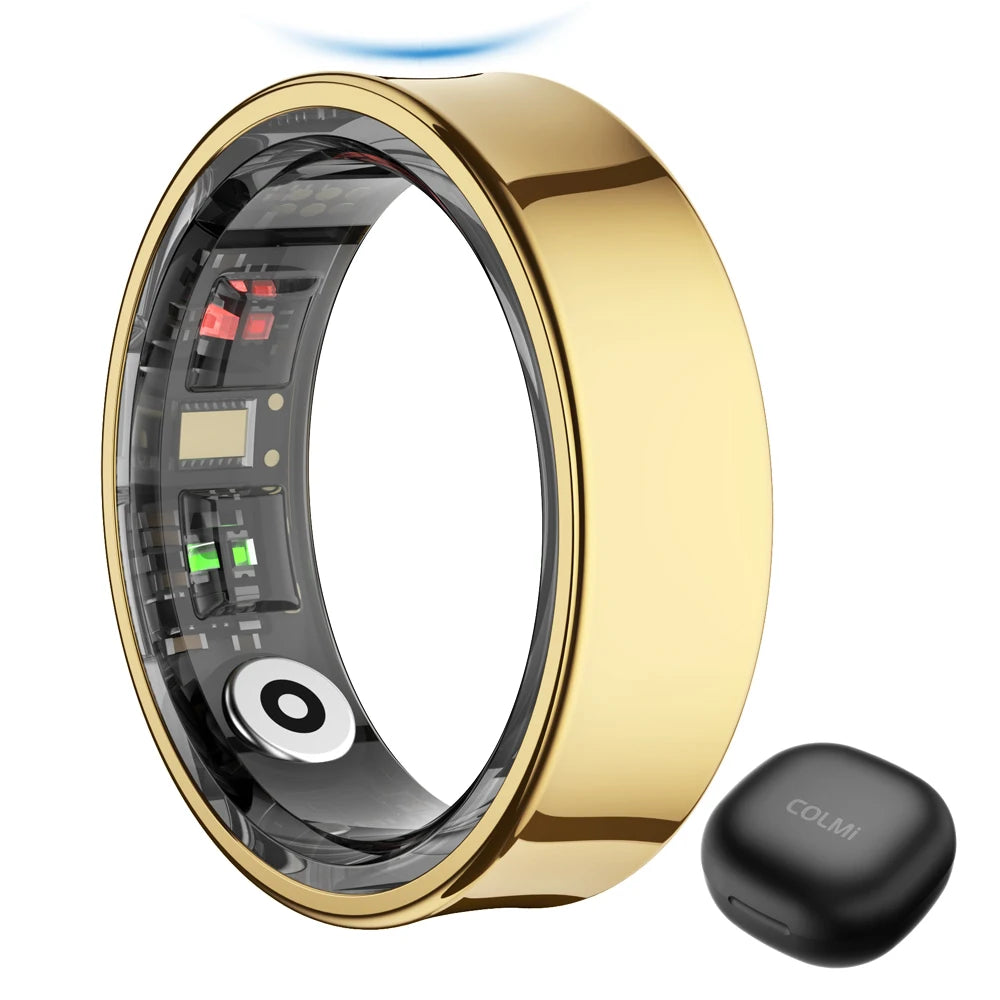 COLMI R09 Smart Ring with Charging Case – Body Temperature, Health & Sleep Monitor