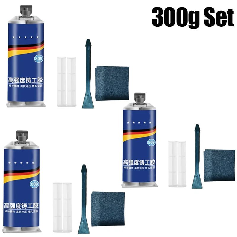 Ultra-Strong Cold Welding Glue – Industrial Metal & Plastic Repair AB Adhesive | High-Strength Sealant for Cracks, Leaks & Breaks