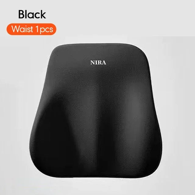 Memory Foam Car Headrest & Lumbar Support Cushion – Universal Back & Neck Pillow for Comfort and Posture