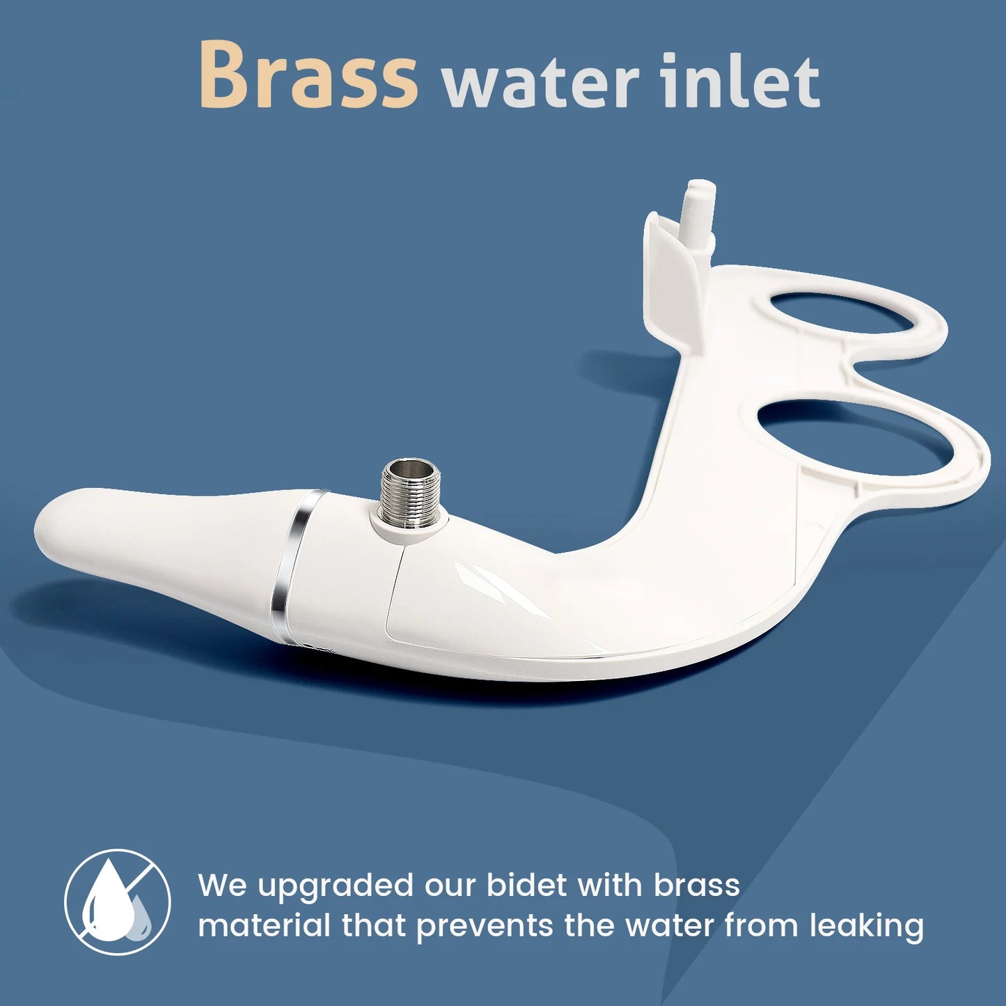 SAMODRA Ultra-Slim Bidet Attachment – Dual Nozzle, Non-Electric Toilet Seat Sprayer with Adjustable Water Pressure