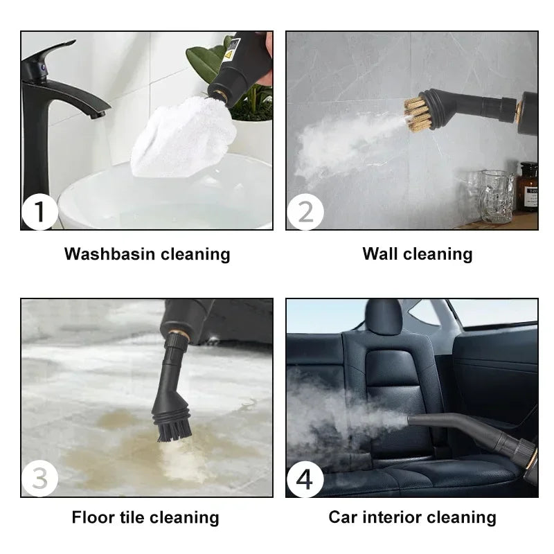 BALASHOV High-Pressure Handheld Steam Cleaner – Multi-Surface Cleaning for AC Units, Kitchen Hoods, Cars & Floors
