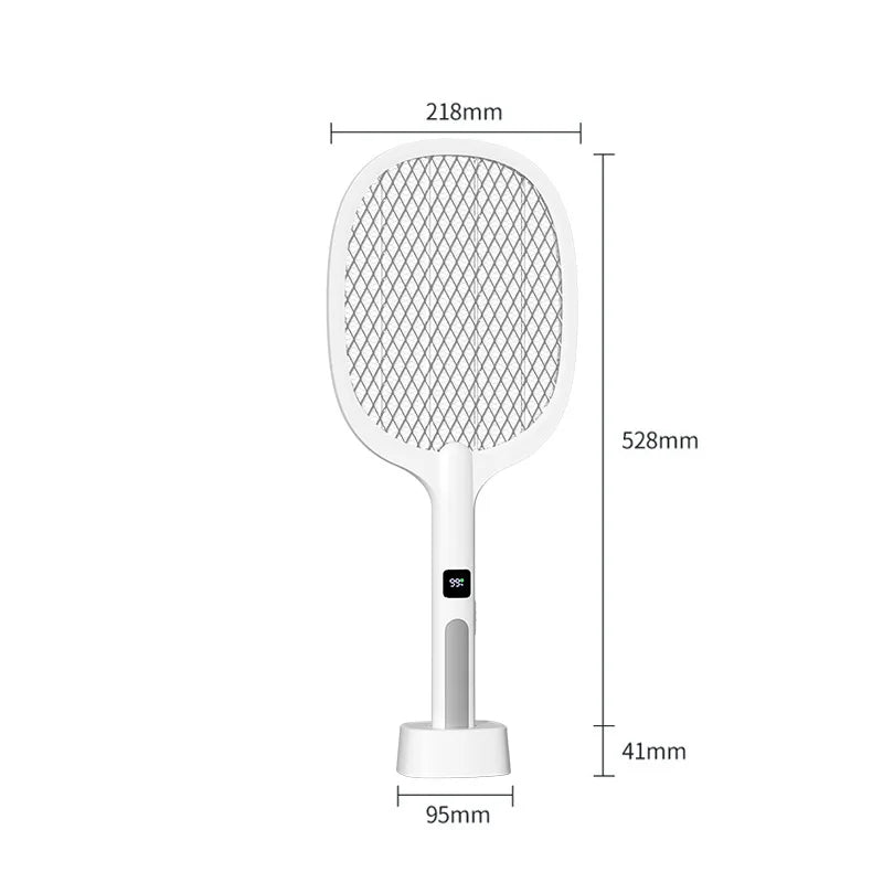 Electric Fly Swatter & Mosquito Trap Lamp – Handheld, Rechargeable, Safe Insect Killer for Home, Office, Patio & Camping