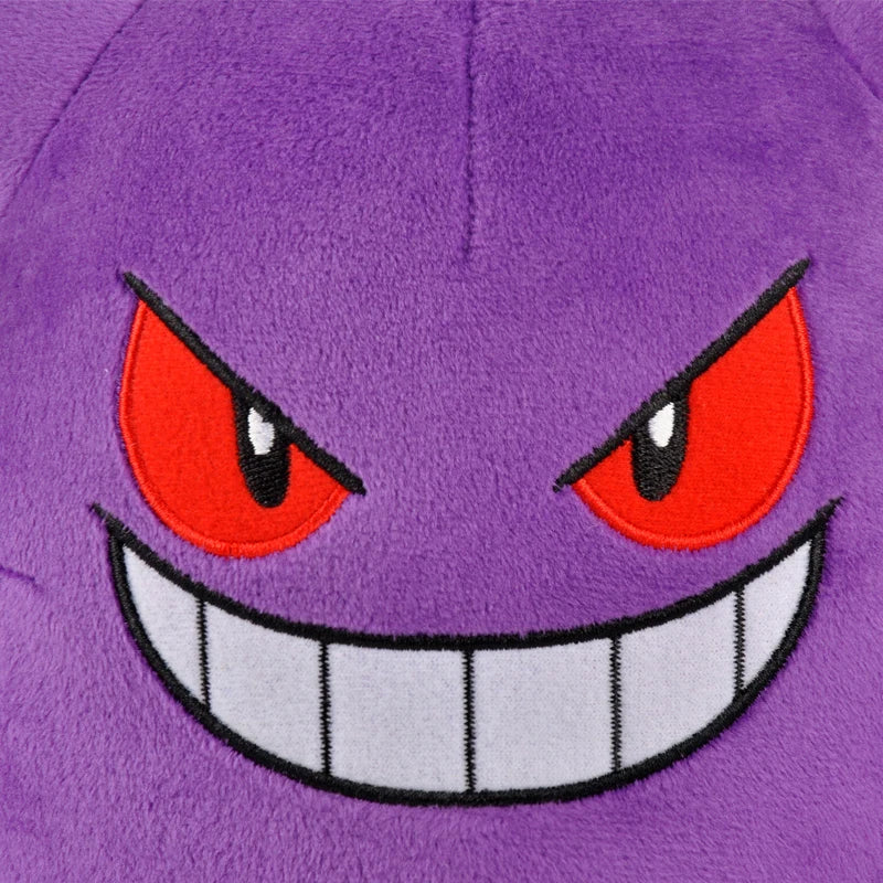 Playful and slightly sinister Gengar plushie for Pokémon fans