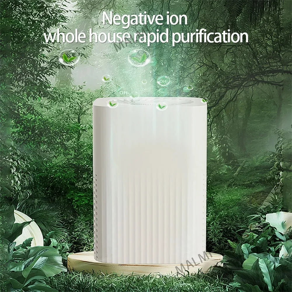 Compact HEPA Air Purifier for Home & Car – Removes Smoke, Odors, Formaldehyde, PM2.5 – Quiet Air Freshener for Bedroom or Office
