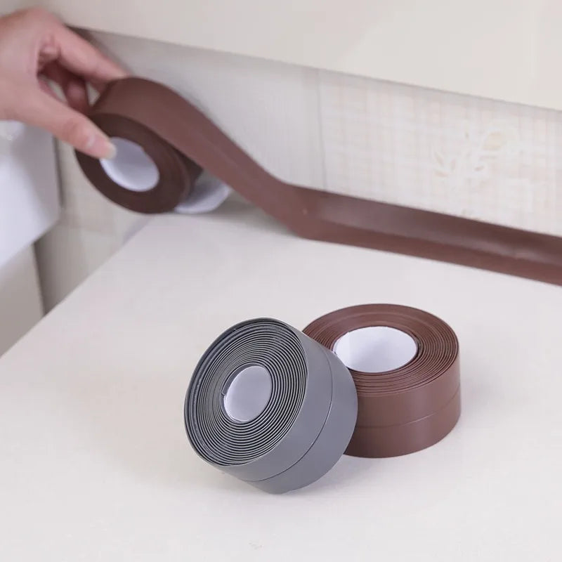 Waterproof Sealing Tape Strip – PVC Self-Adhesive Caulk for Bathroom, Shower, Kitchen & Mold-Proof Protection