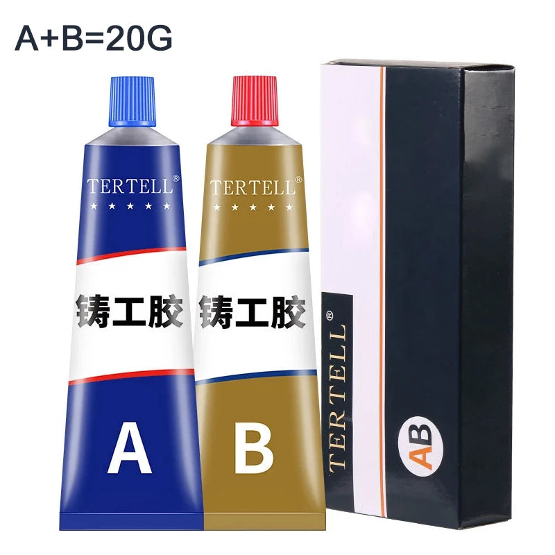 Ultra-Strong Cold Welding Glue – Industrial Metal & Plastic Repair AB Adhesive | High-Strength Sealant for Cracks, Leaks & Breaks