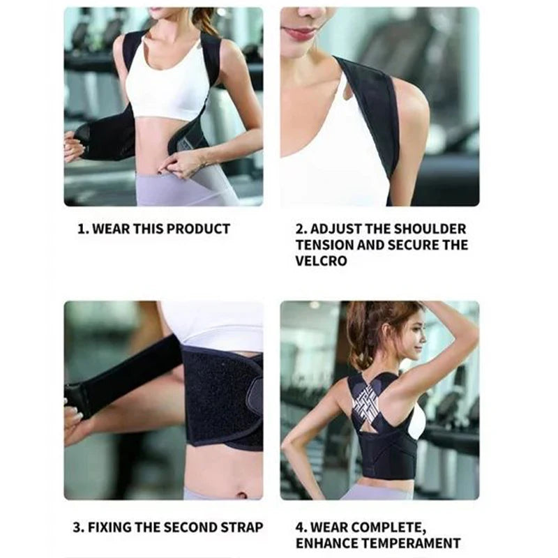 Provides Support Throughout the Day Back Brace Posture Corrector for Long-Term Relief
