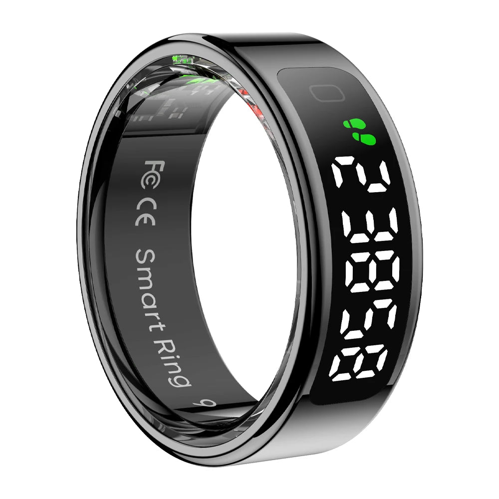 COLMI R12 Smart Ring – Touch Screen, Wireless Charging & Health Tracker, 5ATM Waterproof for Men & Women