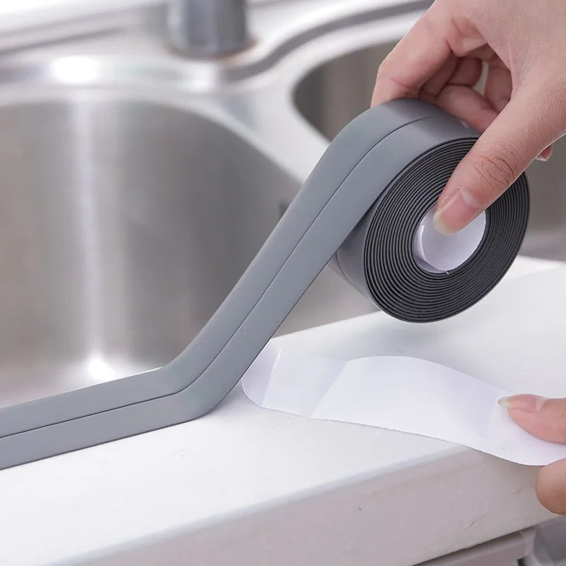 Waterproof Sealing Tape Strip – PVC Self-Adhesive Caulk for Bathroom, Shower, Kitchen & Mold-Proof Protection