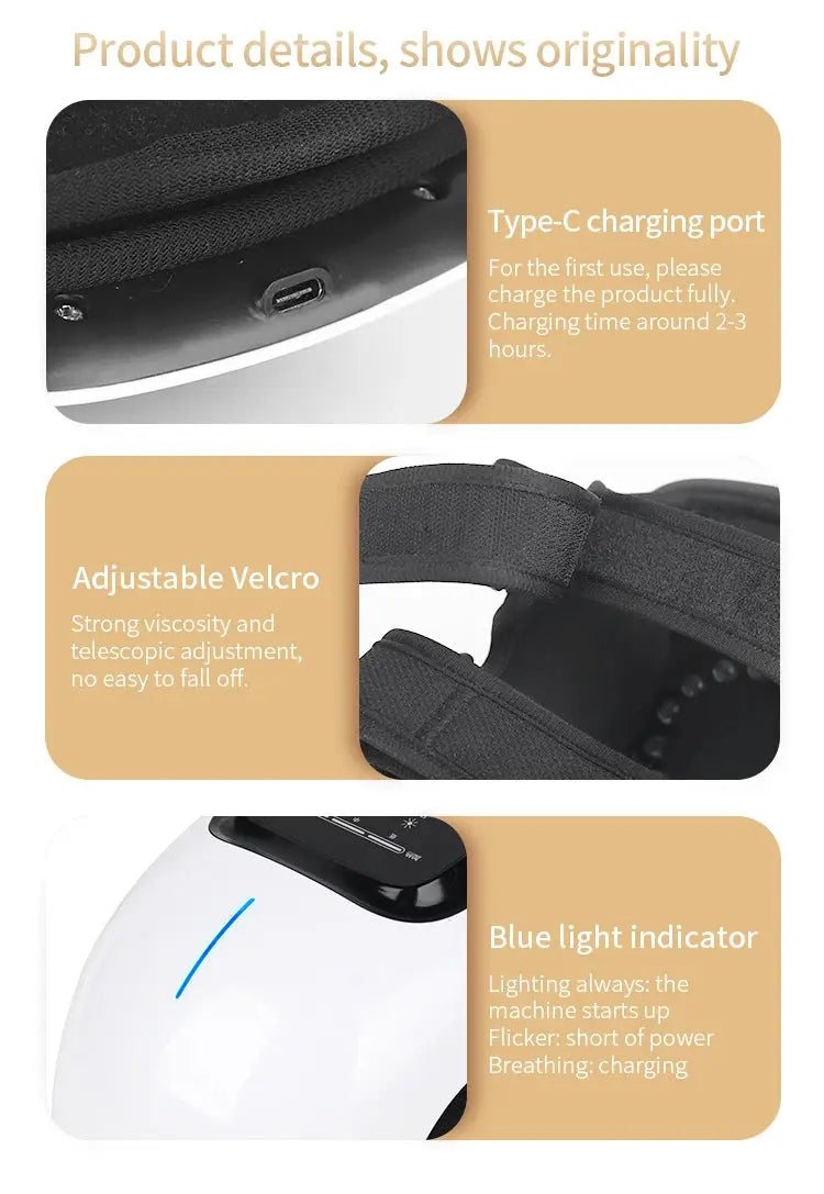 VIMYSHOW Smart Cordless Knee Massager – Heat & Vibration Therapy for Joint Pain Relief WRLDEU SHOP