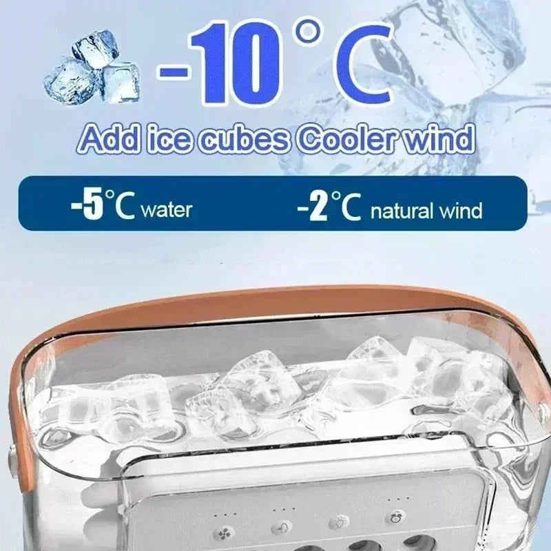 3-in-1 Portable Air Cooler, Humidifier & LED Night Light – Mini Air Conditioner Fan for Home & Office Use