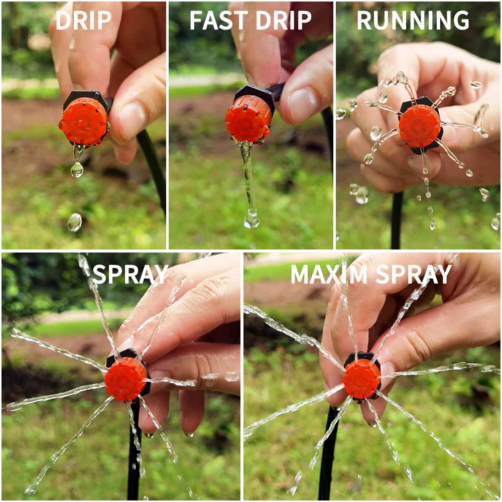 Portable Micro Drip Irrigation System – Automatic Garden Watering Kit with Adjustable Drippers & Misting Hose