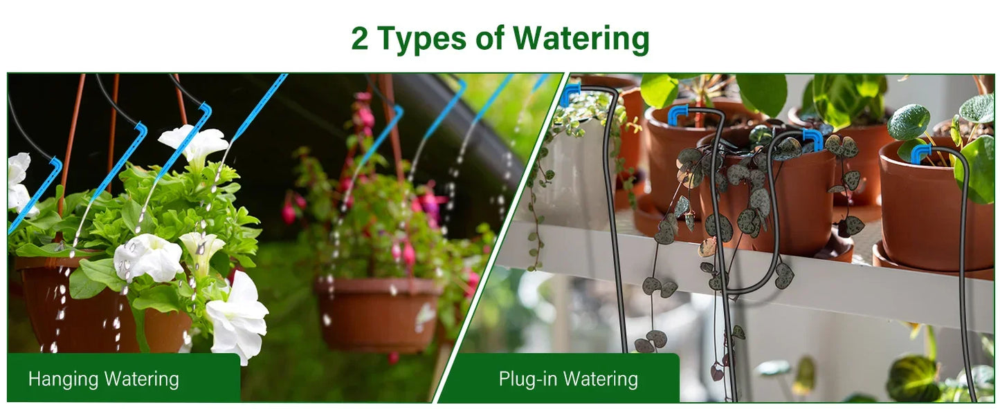 Solar Automatic Drip Irrigation System – DIY Garden & Balcony Watering Kit with Drip Hose