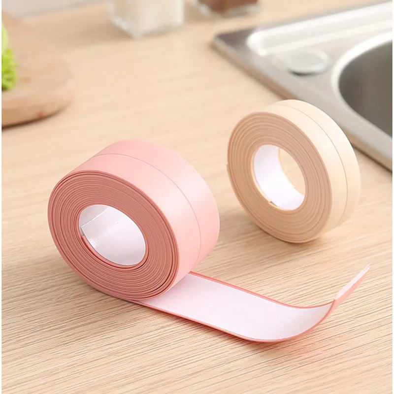 Waterproof Sealing Tape Strip – PVC Self-Adhesive Caulk for Bathroom, Shower, Kitchen & Mold-Proof Protection