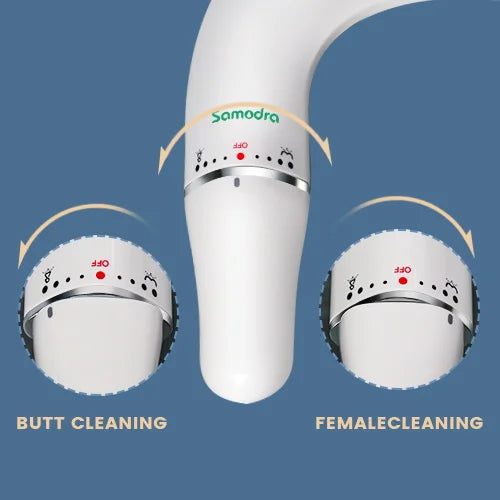 SAMODRA Ultra-Slim Bidet Attachment – Dual Nozzle, Non-Electric Toilet Seat Sprayer with Adjustable Water Pressure