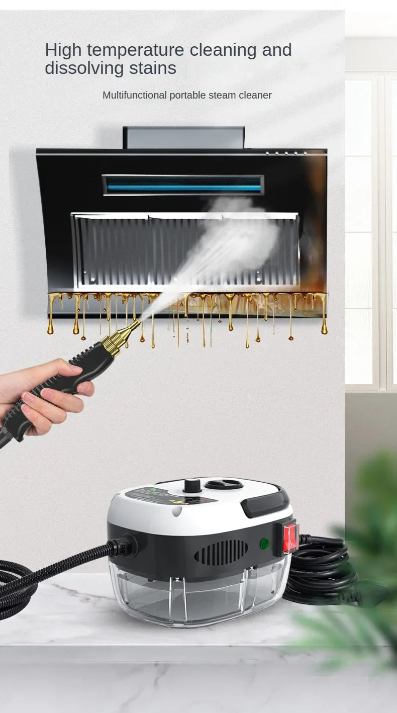BALASHOV High-Pressure Handheld Steam Cleaner – Multi-Surface Cleaning for AC Units, Kitchen Hoods, Cars & Floors