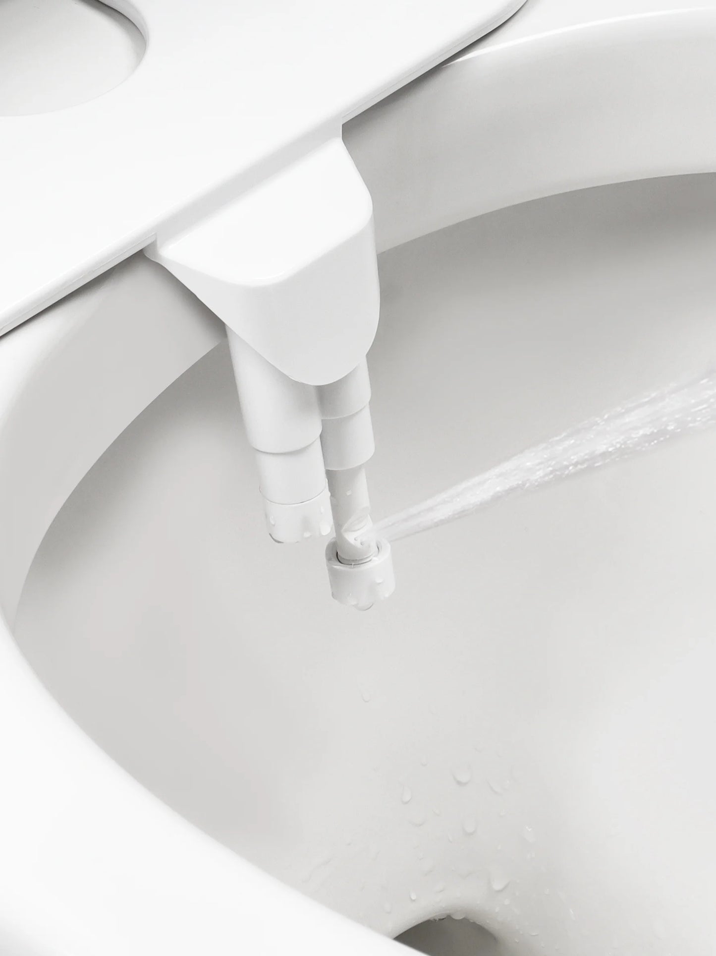 SAMODRA Non-Electric Bidet Attachment – Dual Self-Cleaning Nozzles for Front & Rear Wash | Easy-to-Install Toilet Seat Water Sprayer