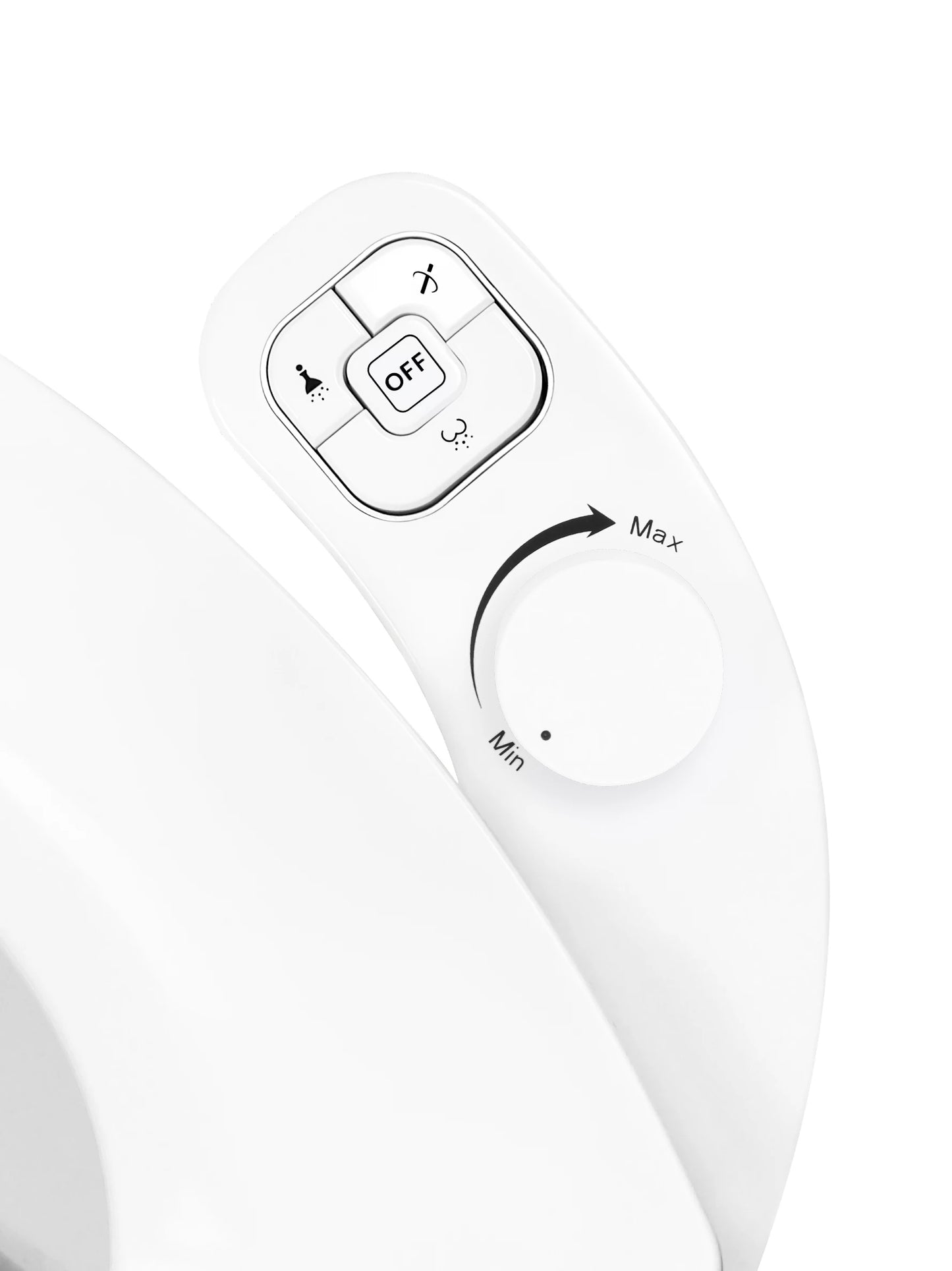 SAMODRA Non-Electric Bidet Attachment – Dual Self-Cleaning Nozzles for Front & Rear Wash | Easy-to-Install Toilet Seat Water Sprayer