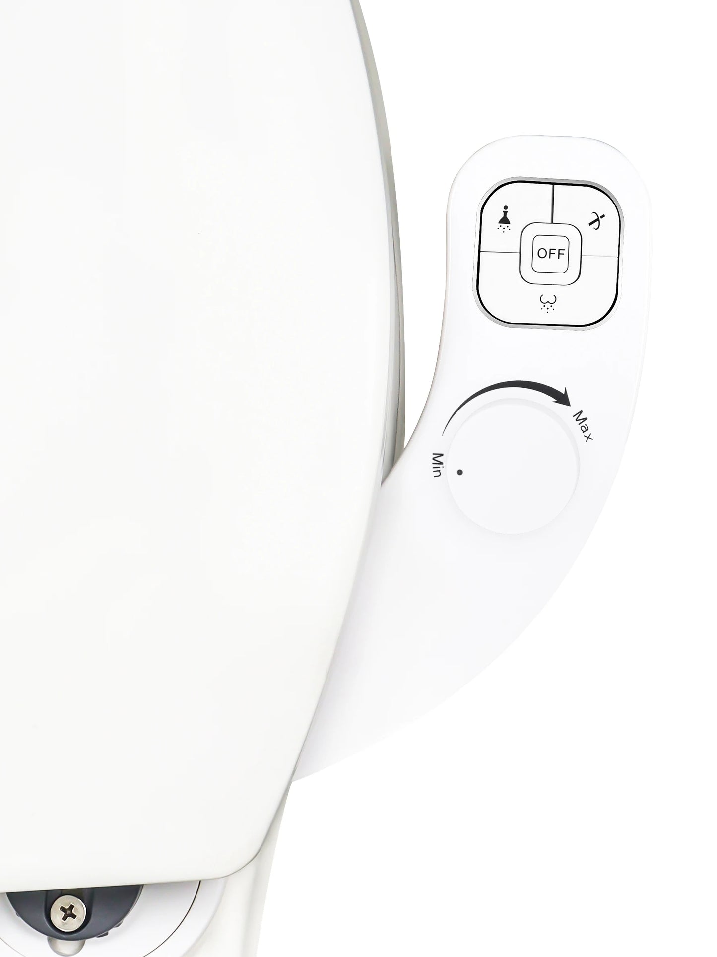 SAMODRA Non-Electric Bidet Attachment – Dual Self-Cleaning Nozzles for Front & Rear Wash | Easy-to-Install Toilet Seat Water Sprayer