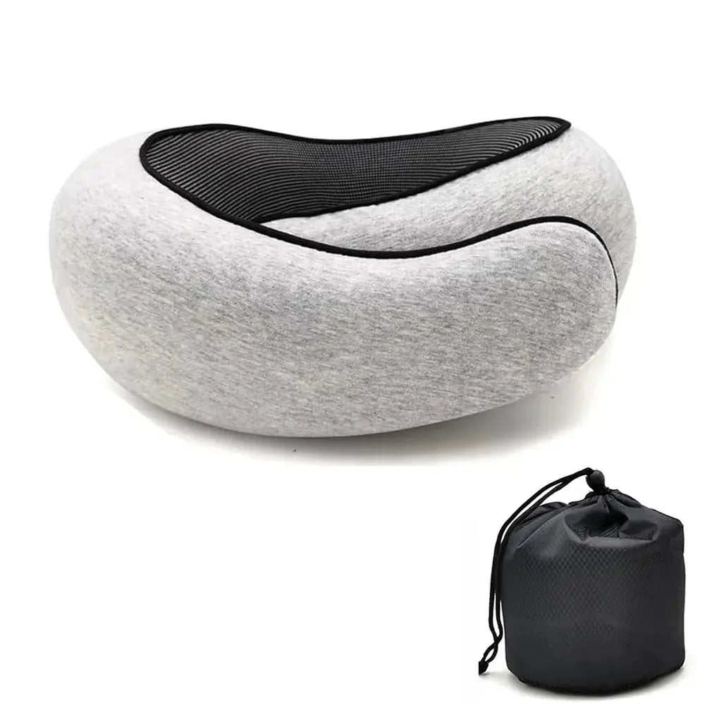 Travel Neck Pillow – Sleep Comfortably Anywhere | No more Neck Pain | Memory Foam U-Shaped Snail Style WRLDEU SHOP