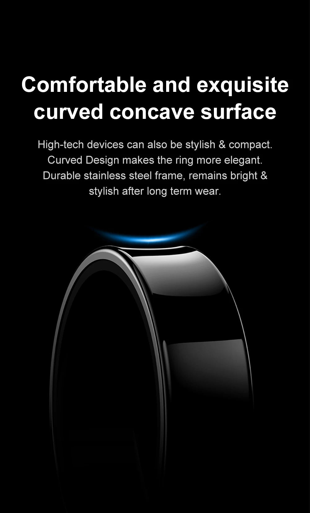 COLMI R09 Smart Ring with Charging Case – Body Temperature, Health & Sleep Monitor