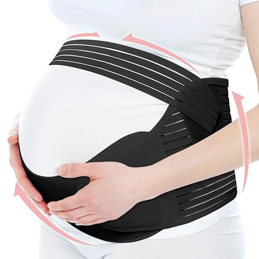 SLAIXIU Maternity Support Belt – Adjustable Belly Band for Back & Waist Relief During Pregnancy