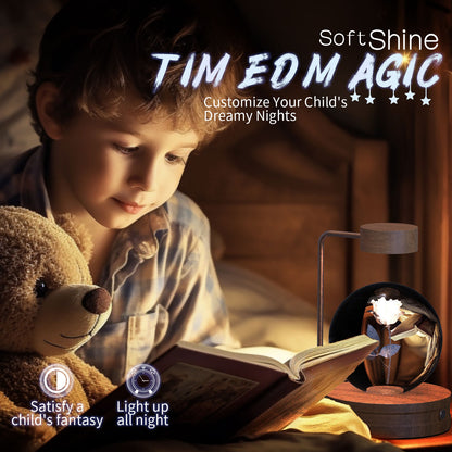 Beautiful crystal ball night light with colorful LED lights for ambiance