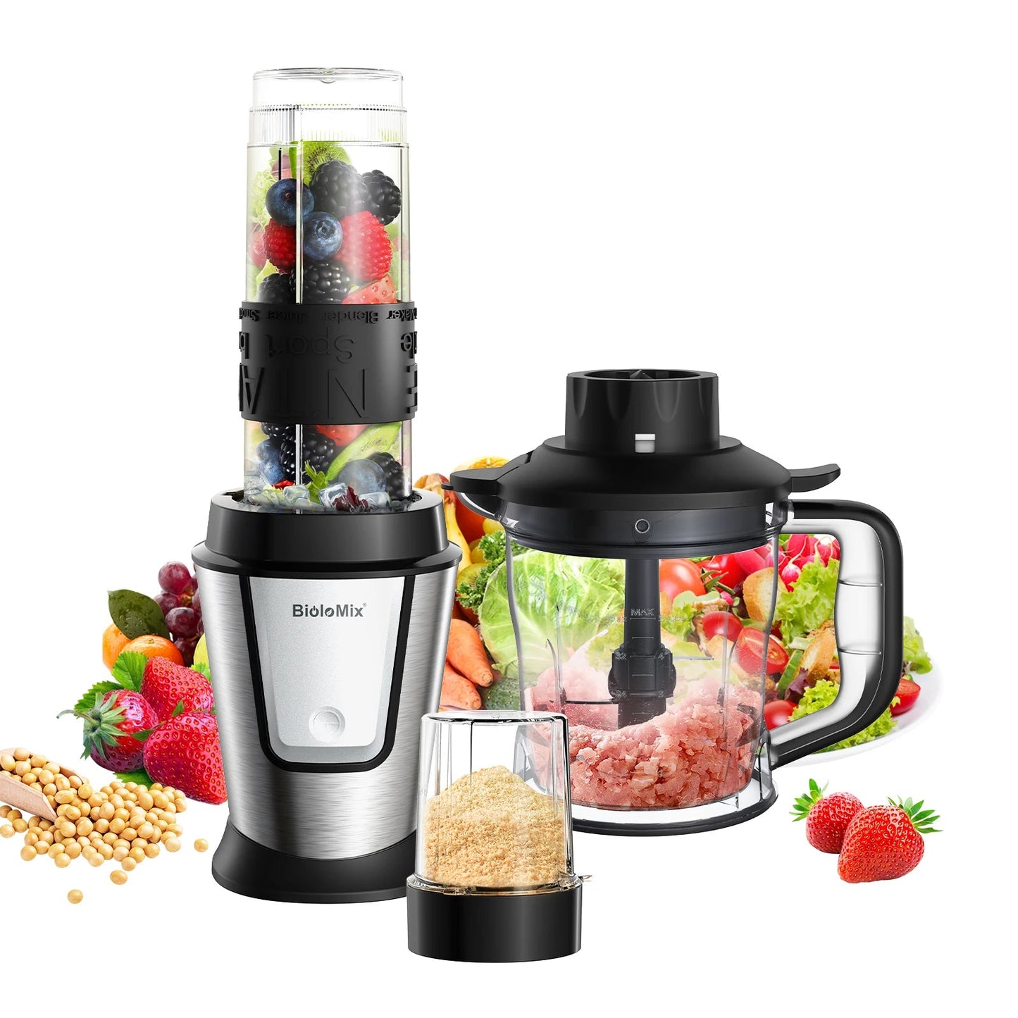 3 - in - 1 Multifunctional Food Blender - WRLDEU SHOP