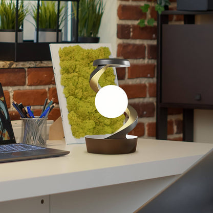 Unique 3D rotating moon lamp with realistic lunar texture and soft glow