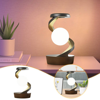 Beautiful rotating moon lamp with realistic lunar texture and soft glow