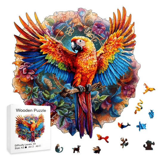 Hummingbird Wooden Puzzle - Creative Puzzle for Children