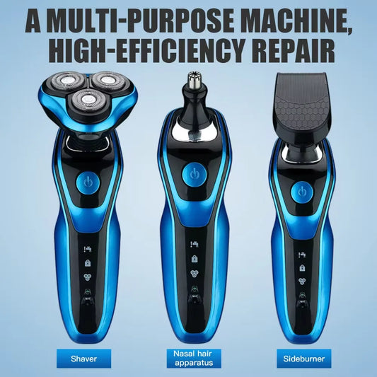 Electric Shaver Rotary Shaver Electric Razor Beard Trimmer 3 in 1