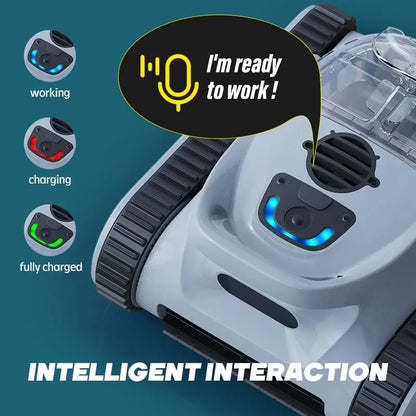 SEAUTO Crab Pro Robotic Pool Cleaner – 45,000Pa Powerful Suction & Wall-Climbing