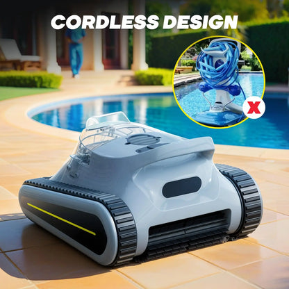 SEAUTO Crab Pro Robotic Pool Cleaner – 45,000Pa Powerful Suction & Wall-Climbing