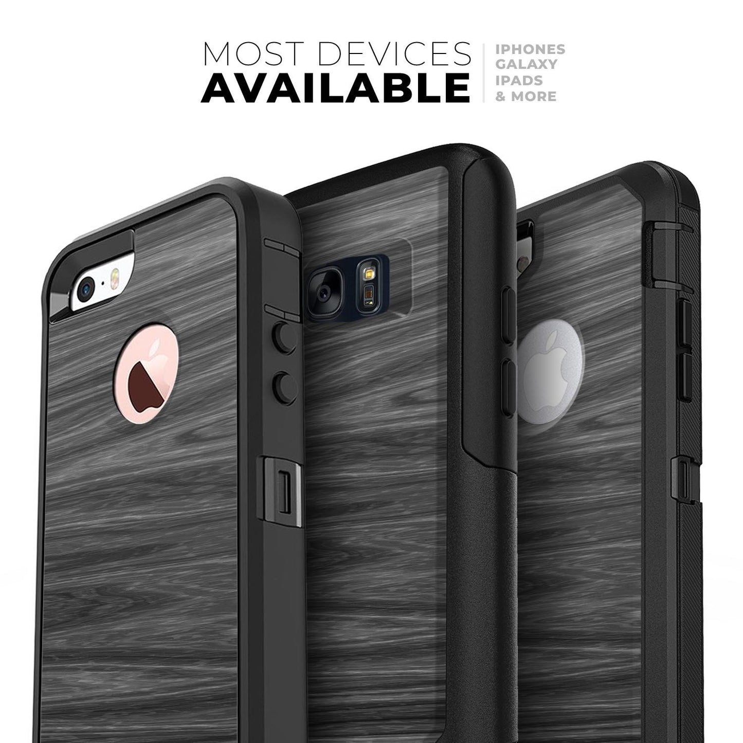 Dark Slate Wood - iPhone Case