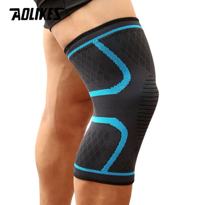 1PC AOLIKES Fitness Knee Support Brace – Elastic Nylon Compression Knee Pad for Running, Cycling & Basketball