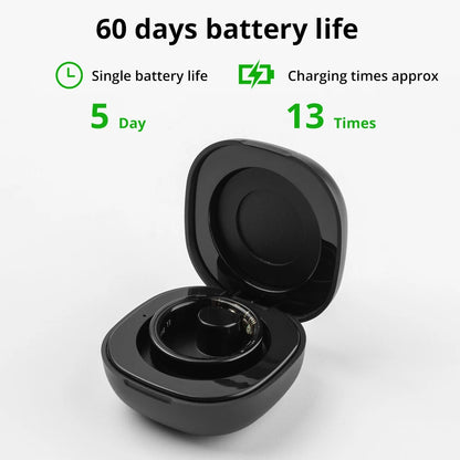 COLMI R09 Smart Ring with Charging Case – Body Temperature, Health & Sleep Monitor