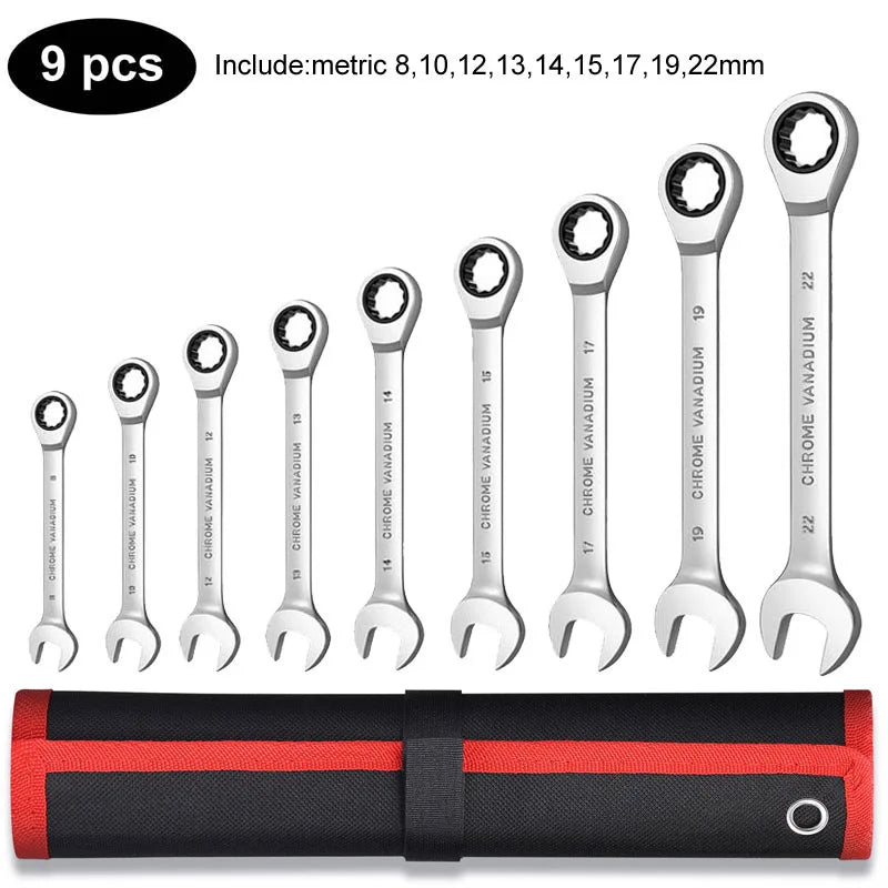 Wrench Set, Point Box End and Open End Wrench Set Spanner