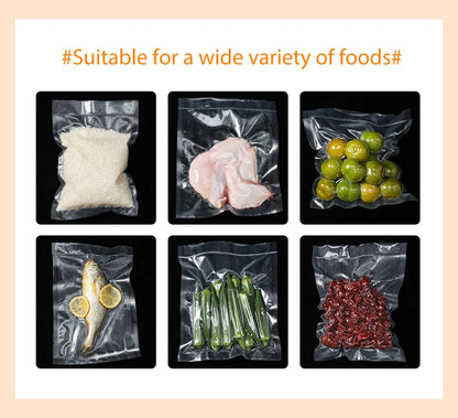 SaengQ Vacuum Sealer Machine – Food Saver with 10 Free Vacuum Bags | Household Food Preservation & Packaging