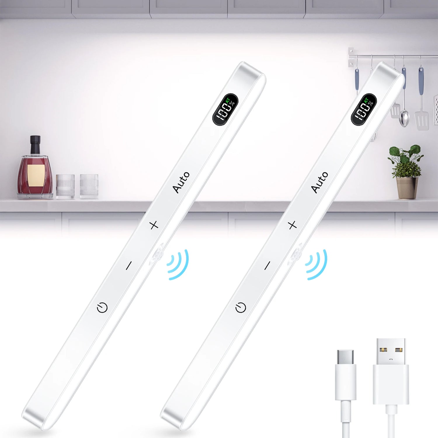 LED Touch Light Bar for under cabinet lighting in the kitchen
